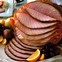 Grilled Ham with Lemon Orange Glaze